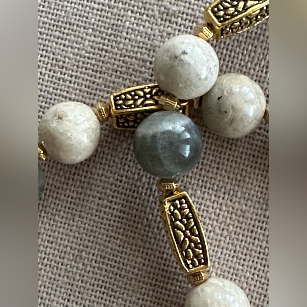 22 inch Moonstone and Jasper bead necklace NWOT - Picture 11 of 16